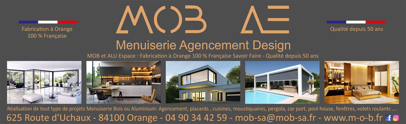 MOB ALU ESPACE menuisier à Orange accompagne les particuliers dans tous leurs projets