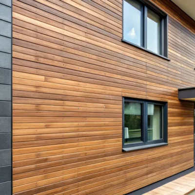 MOB Menuiserie Agencement Design à Orange dans le Vaucluse - Habillage de façade sur mesure